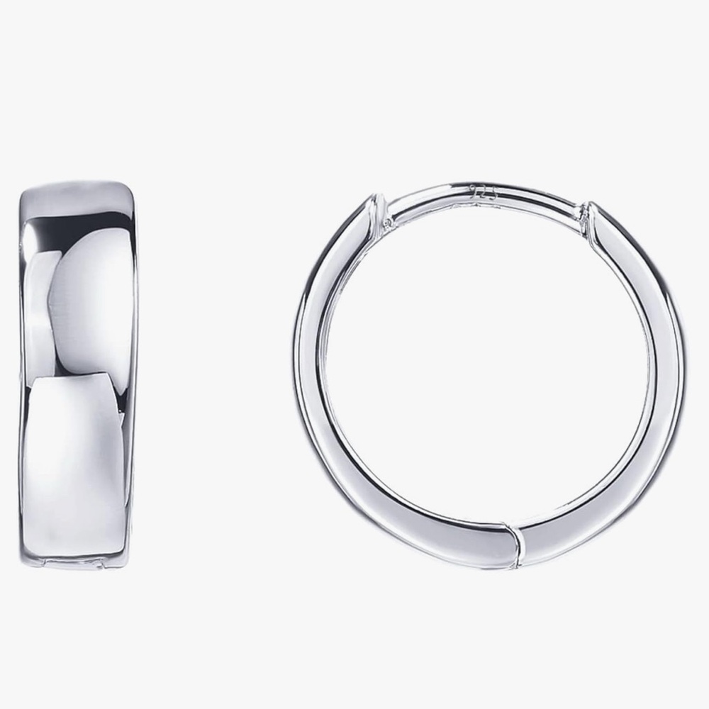 Elegant Gold Hoop Earrings - Picture 3 of 7